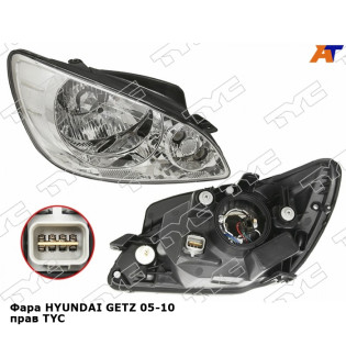 Фара HYUNDAI GETZ 05-10 прав TYC