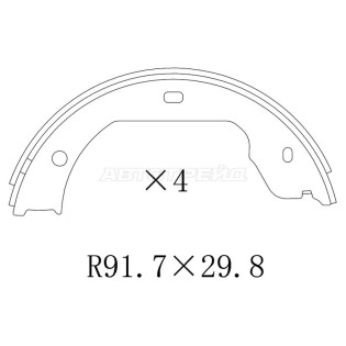 Колодки ручного тормоза BMW X5 00-18/5 98-09/VW TOUAREG 02-10/TRANSPORTER V 03-15 SAT