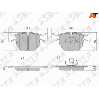 Колодки тормозные перед BMW X5 53 SAT