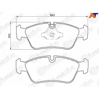 Колодки тормозные передн BMW 3 E90 BREMBO