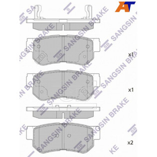 Колодки тормозные зад HYUNDAI GETZ 05-09/SANTA FE 01-06/SONATA 04-09 SANGSIN BRAKE