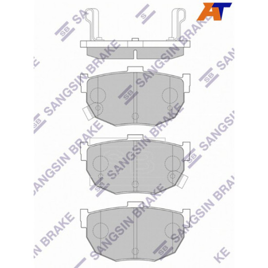 Колодки тормозные зад KIA CERATO 04- SANGSIN BRAKE