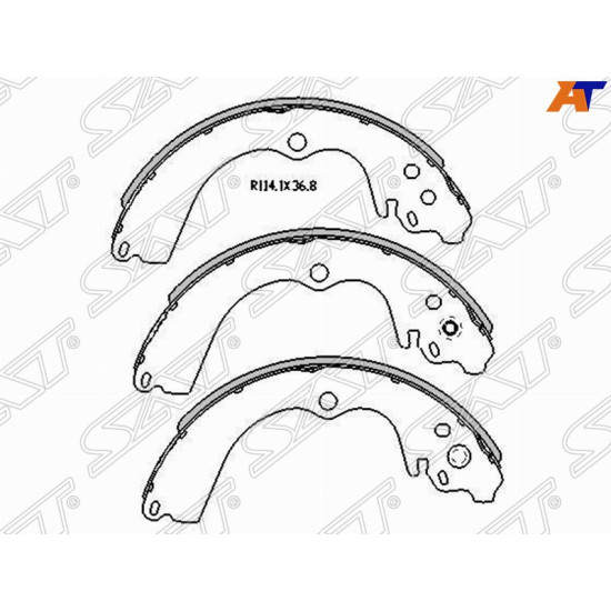 Колодки тормозные зад SUBARU FORESTER SF/SG 97-07/IMPREZA GC/GD 92-07 SAT