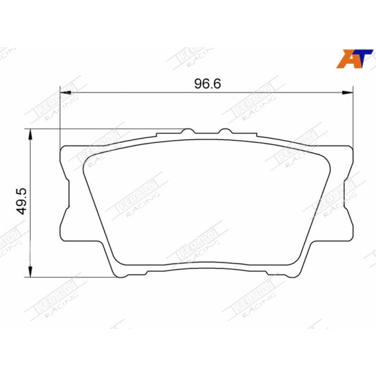 Колодки тормозные зад TOYOTA CAMRY 06-/RAV4 05- FERODO