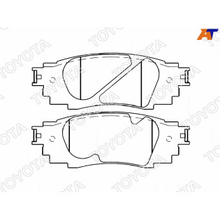 Колодки тормозные задн LEXUS RX 15-/TOYOTA CAMRY 17- TOYOTA