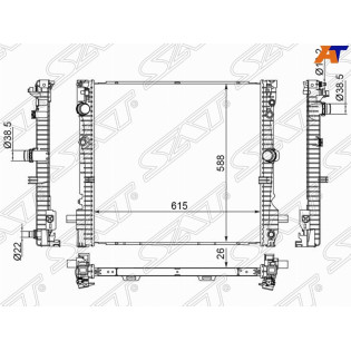 Радиатор BMW X3 17- / X4 18- SAT