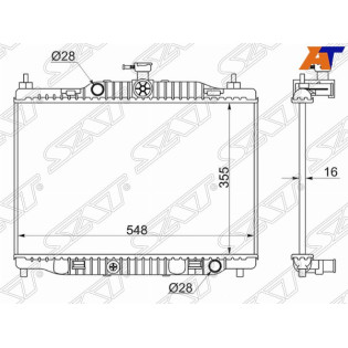 Радиатор FORD FIESTA 09- SAT