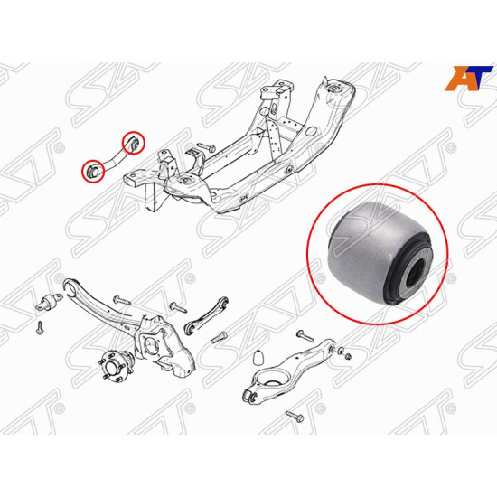 Сайлентблок заднего верхнего рычага FORD MONDEO 07-14/FOCUS III 11-/KUGA 13-/S-MAX 06-15/C-MAX 15-/V SAT