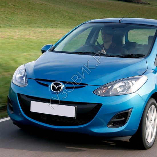 Передний бампер в цвет кузова Mazda 2 DE (2011-) рестайлинг